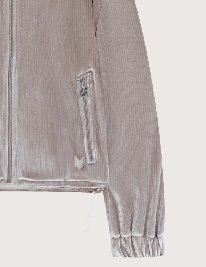 HBT Precieux Shiny Velvet | Ritchie Veste Femme Taupe - 2