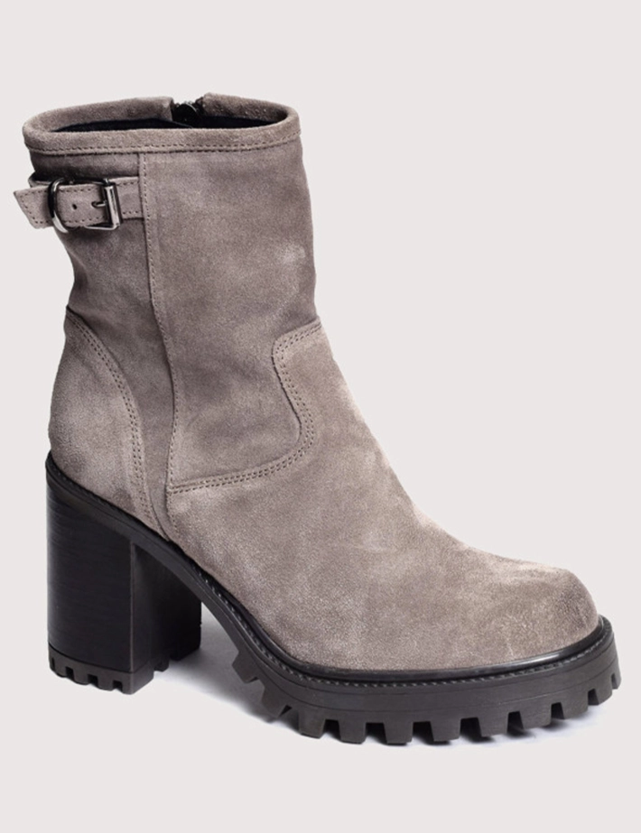 Paoyama Bottines Ilda Camoscio Pietra Gris