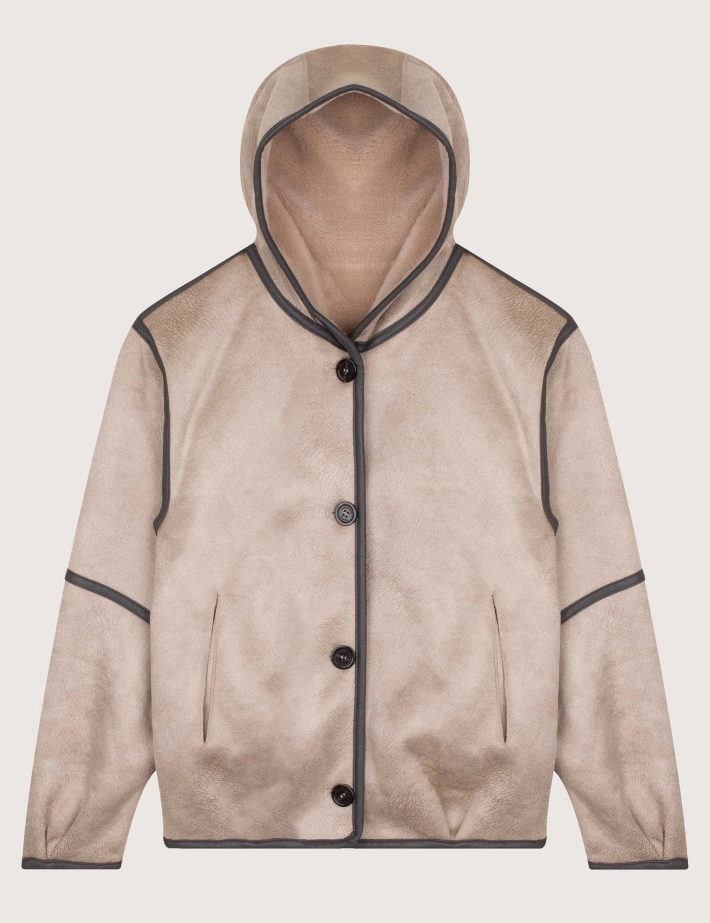 OAKWOOD Blouson Femme Natacha Fourrure Marron