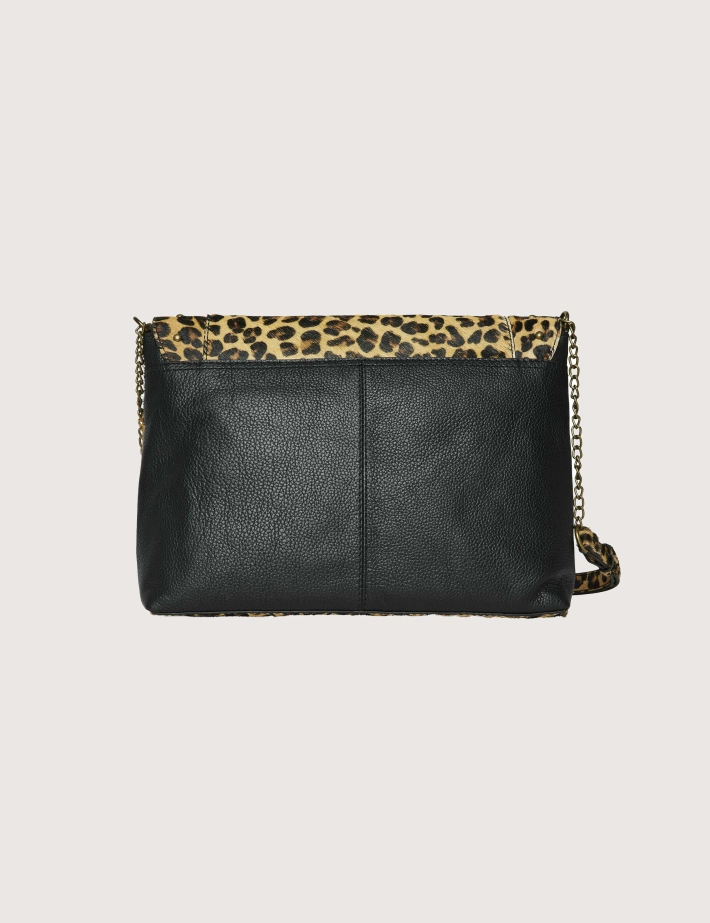 PIECES Sac en Cuir Felizio Large Léopard - 2