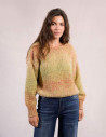 MOLLY BRACKEN Pull Femme en Maille Vert Citron