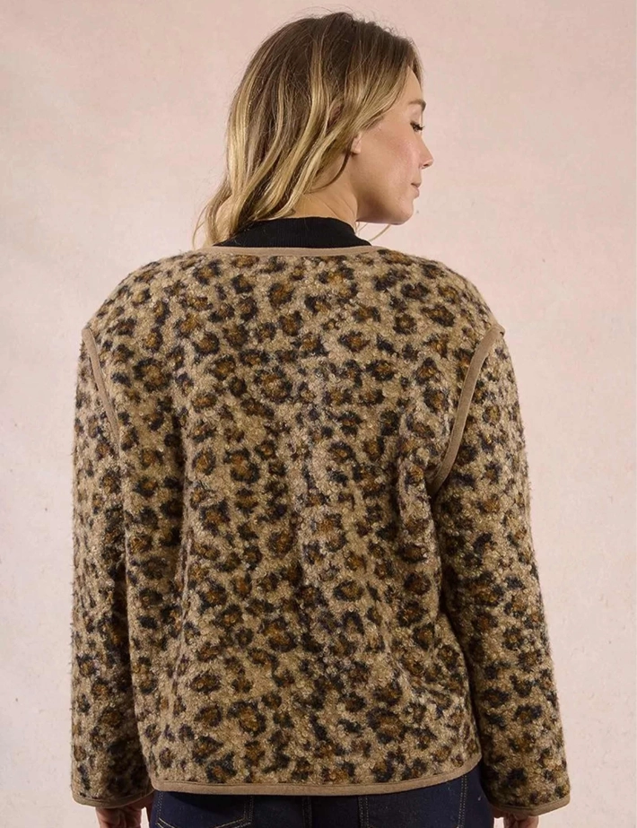 MOLLY BRACKEN Veste Femme Manches Longues Leopard - 2