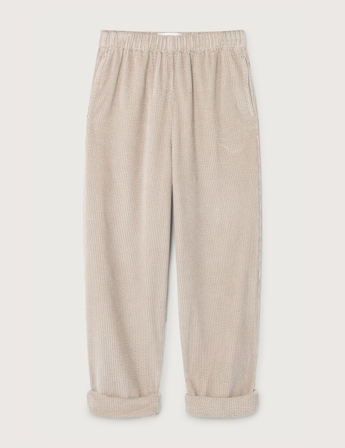 American Vintage Pantalon Carotte Femme Padow Beige