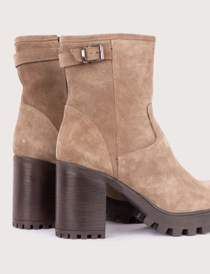 Paoyama Bottines Ilda Peau Taupe - 3