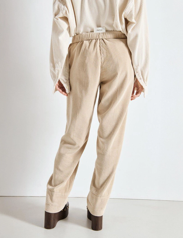 American Vintage Pantalon Carotte Femme Padow Beige - 3