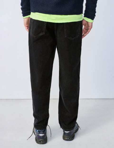 American Vintage Jean Droit Homme Yopday Noir Vintage - 3