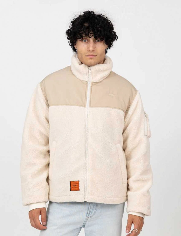 BOMBERS ORIGINALS Veste Homme Bi-Matière Moncton Crème