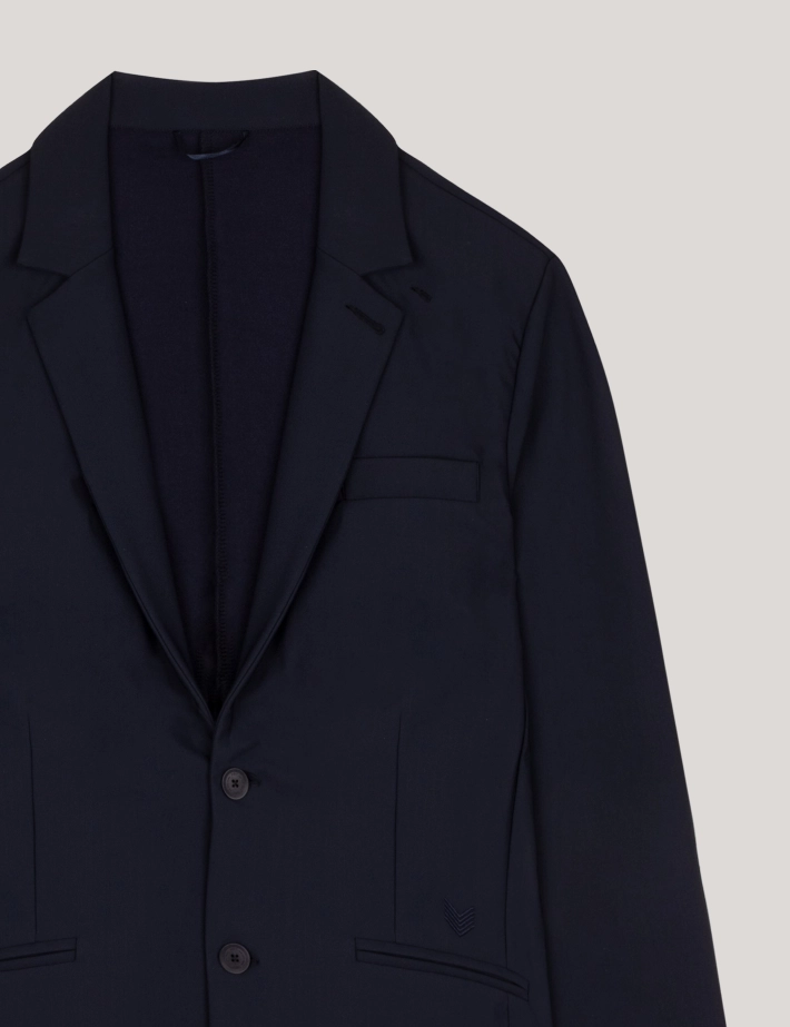 HBT Basics Double Face | Andy Blazer Homme Marine - 2