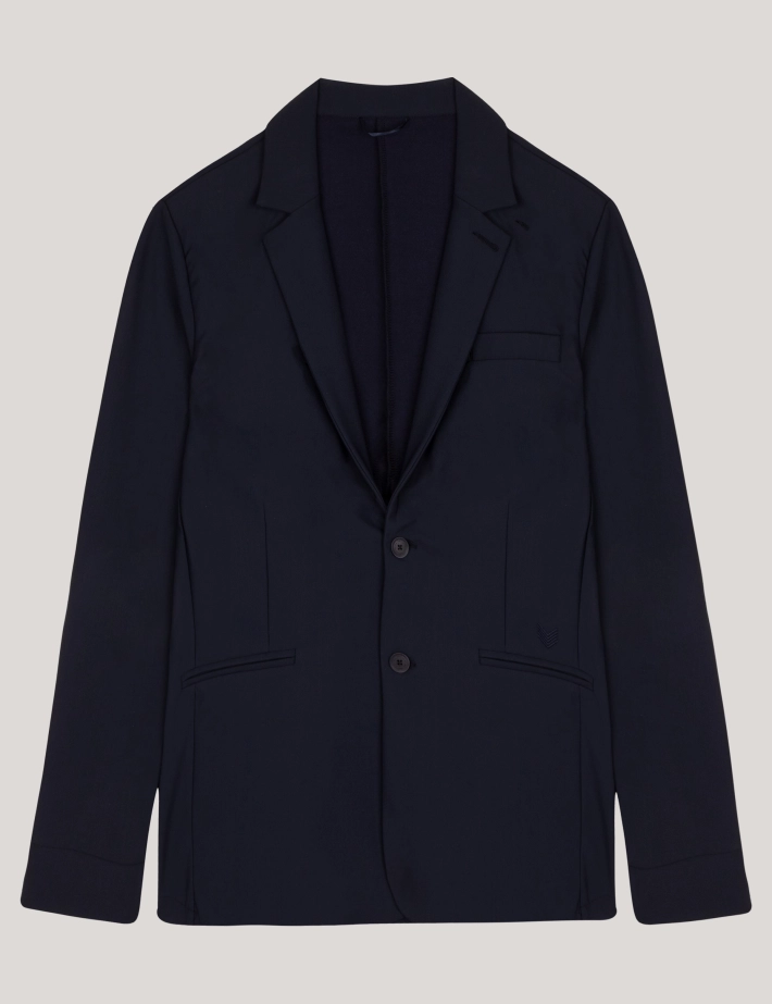 HBT Basics Double Face | Andy Blazer Homme Marine - 3