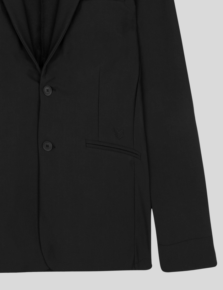 HBT Basics Double Face | Andy Blazer Homme Noir - 3