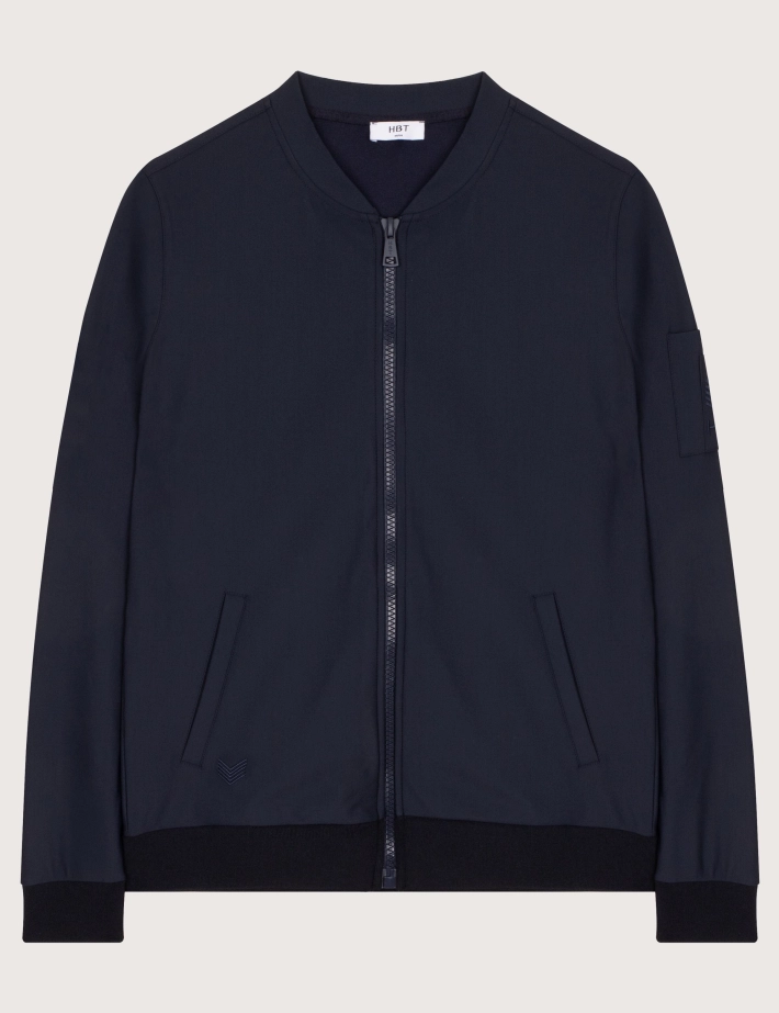 HBT Basics Double Face | Keaton Bomber Homme Marine