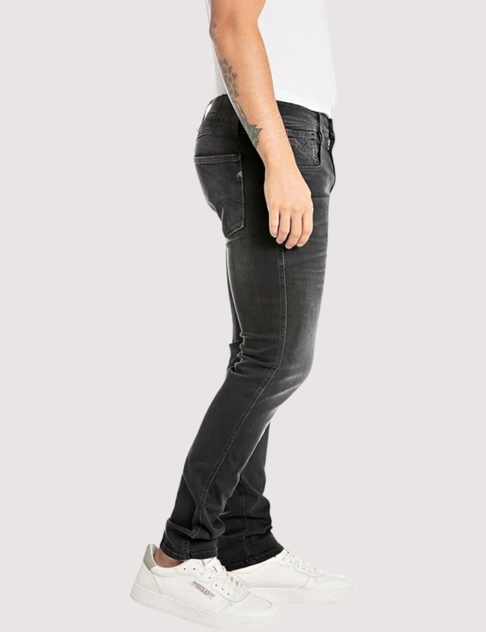 REPLAY Jean Homme Slim Noir Anbass 098 - 4