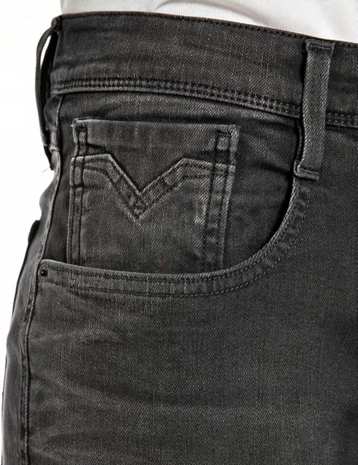 REPLAY Jean Homme Slim Noir Anbass 098 - 6