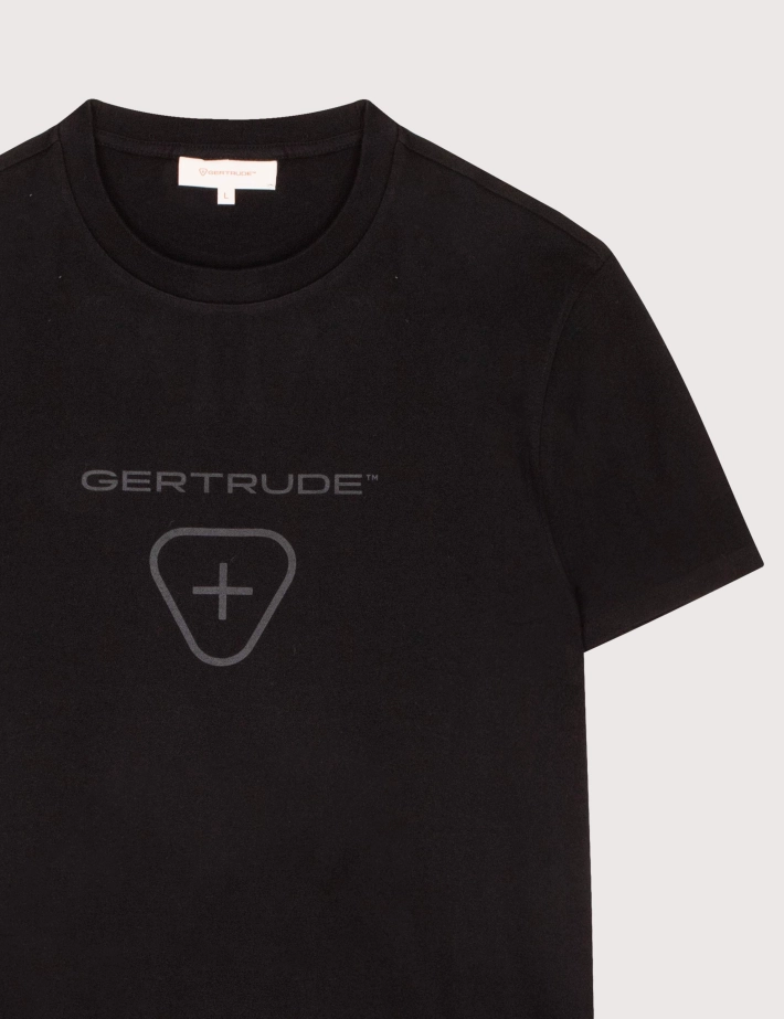 GERTRUDE T-Shirt Manches Courtes Homme Leonce Logo Noir H25 - 2
