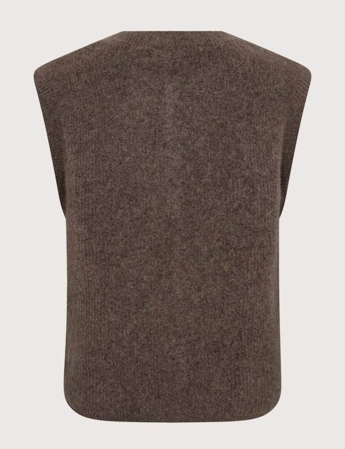 MOS MOSH Gilet Sans Manches Femme Almine Thora Marron - 2