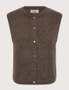 MOS MOSH Gilet Sans Manches Femme Almine Thora Marron