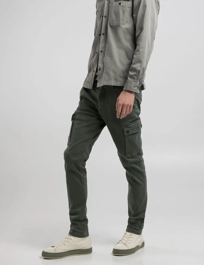 REPLAY Pantalon Cargo Slim Jaan Vert Kaki