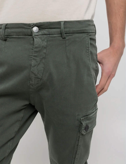 REPLAY Pantalon Cargo Slim Jaan Vert Kaki - 5