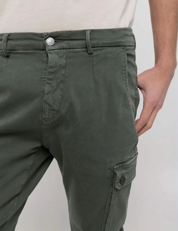 REPLAY Pantalon Cargo Slim Jaan Vert Kaki - 5