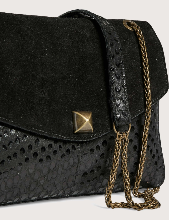PIECES Sac en Cuir Monuna Cross Body Noir - 3