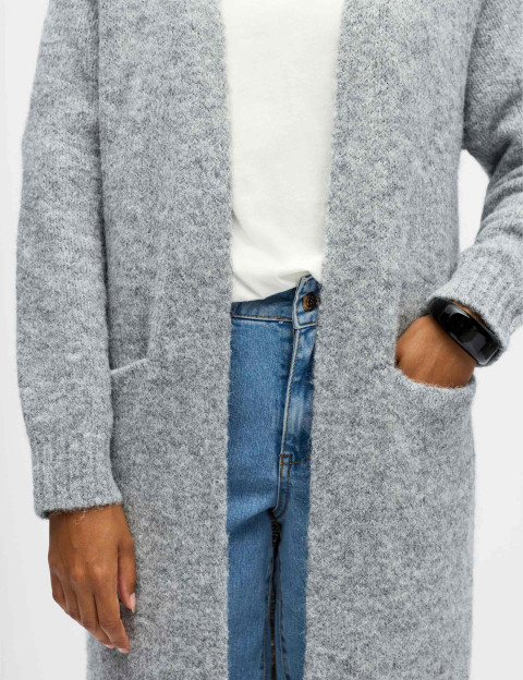 OBJECT Cardigan Long Femme Milu Gris - 4