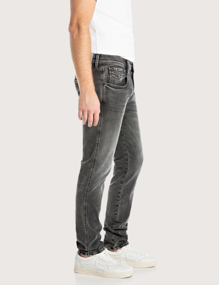 REPLAY Jean Homme Coupe Slim Anbass 04B Gris - 3