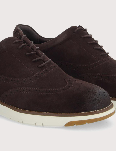 SCHMOOVE Derby Homme Echo II Brogue M Marron Foncé - 6