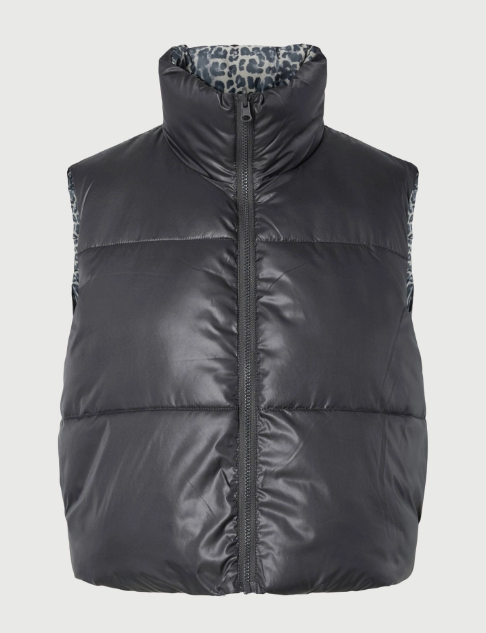 PIECES Veste Sans Manches Réversible Jimma Gris - 2