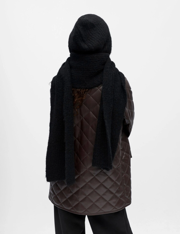 OBJECT Echarpe Cagoule Femme Milu Noir - 3