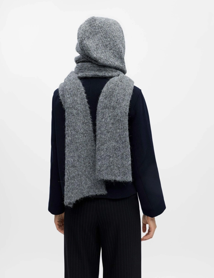 OBJECT Echarpe Cagoule Femme Milu Gris - 3
