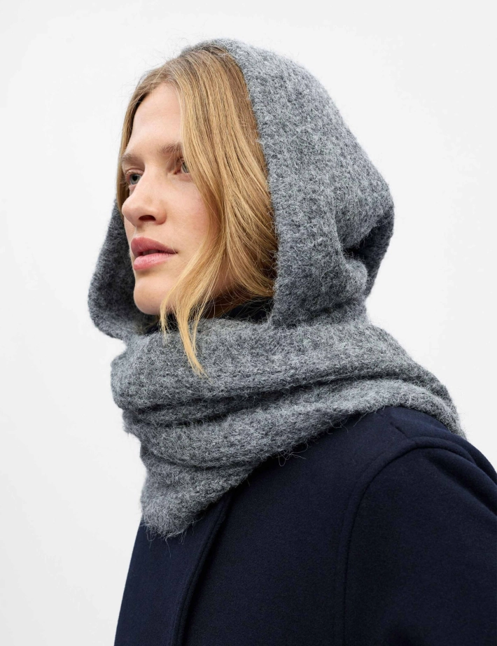 OBJECT Echarpe Cagoule Femme Milu Gris - 2
