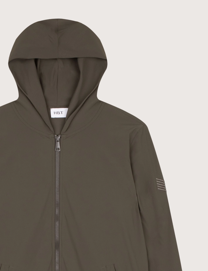 HBT Basics Revo-Comfort | Keaton Hood Blouson Homme Kaki - 2