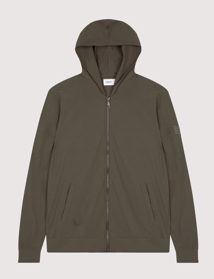 HBT Basics Revo-Comfort | Keaton Hood Blouson Homme Kaki