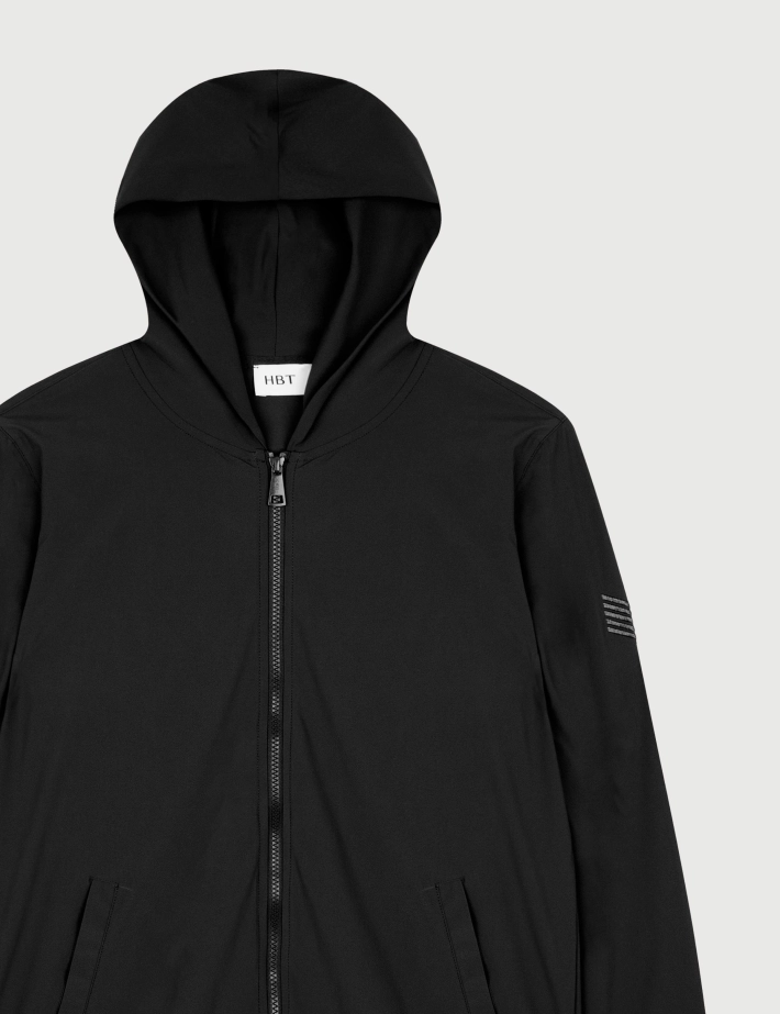 HBT Basics Revo-Comfort | Keaton Hood Blouson Homme Noir - 2