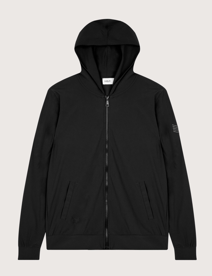 HBT Basics Revo-Comfort | Keaton Hood Blouson Homme Noir