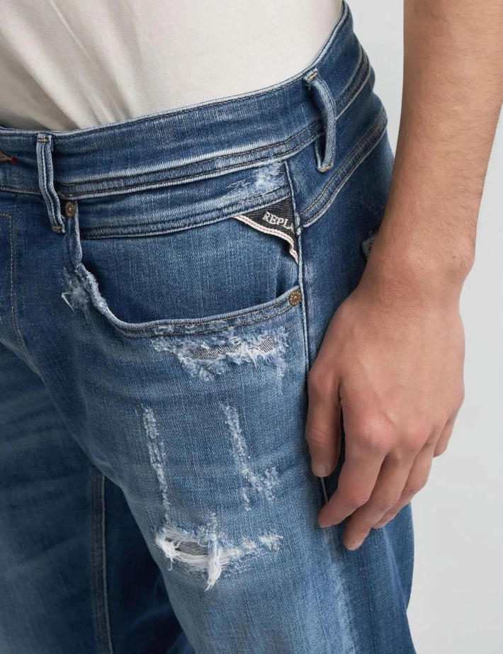 REPLAY Jean Homme Coupe Slim Anbass 32R - 5