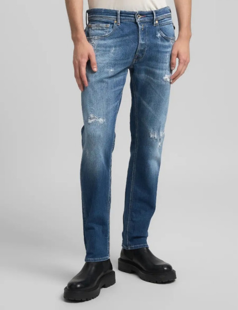 REPLAY Jean Homme Coupe Slim Anbass 32R - 9