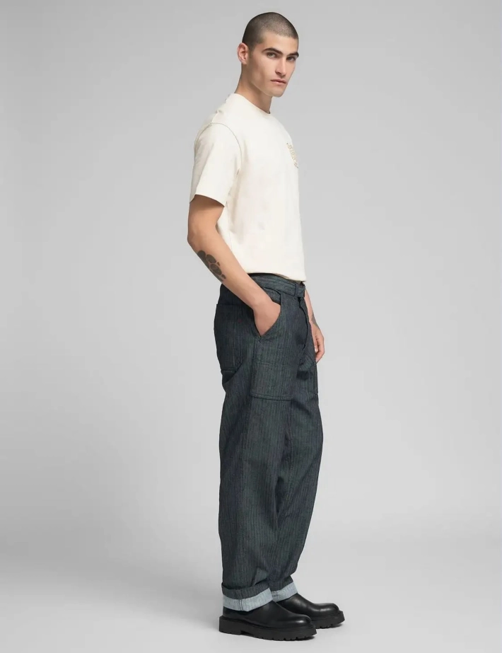 REPLAY Pantalon Homme Regular Rayé Bleu Foncé - 5