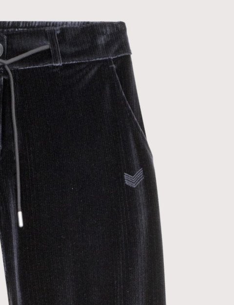 HBT Precieux Shiny Velvet | Tessa Pantalon Femme Noir - 5