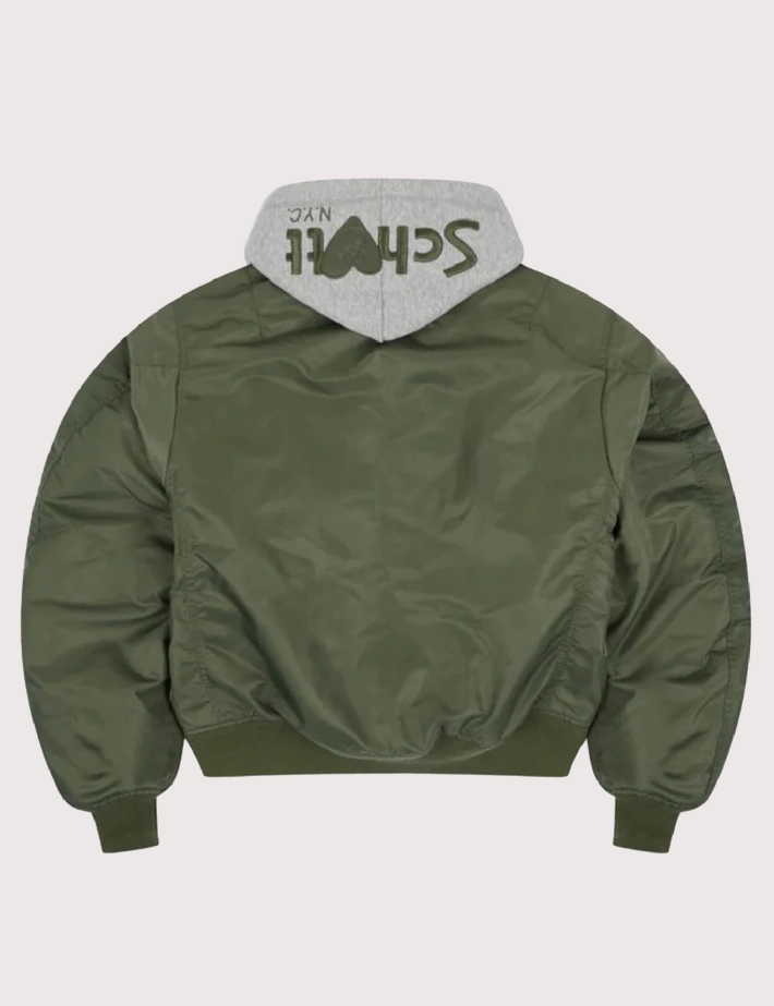 Eleven Paris Bomber Capuche Eschott Kaki - 3