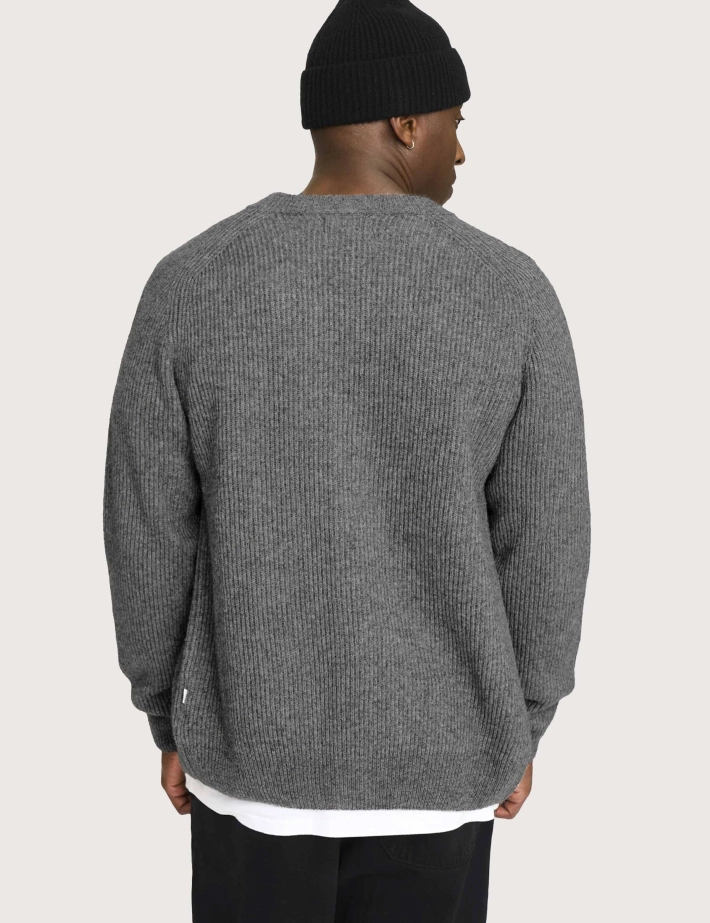 Resteröds Cardigan Homme en Maille Kyle Gris - 3