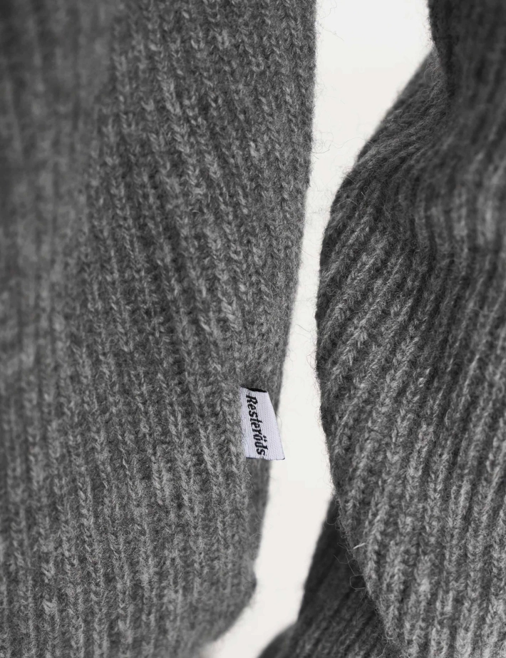 Resteröds Cardigan Homme en Maille Kyle Gris - 4