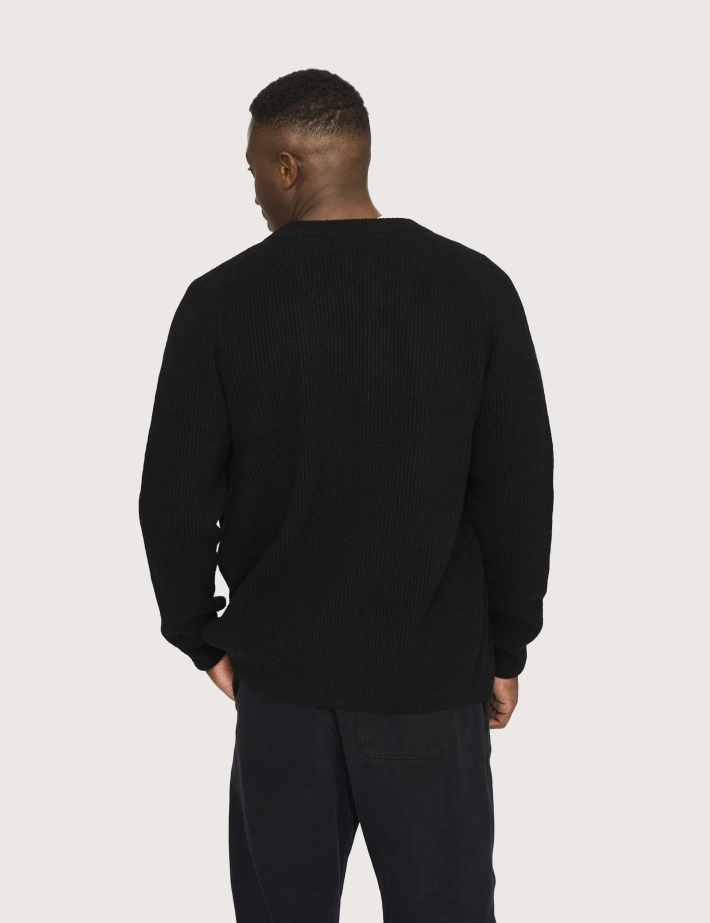 Resteröds Cardigan Homme en Maille Kyle Noir - 3