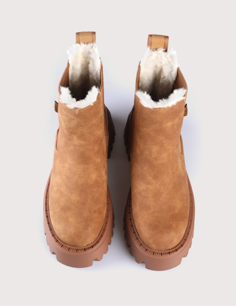 BUFFALO Bottines Chelsea Femme Aspen Cognac - 4