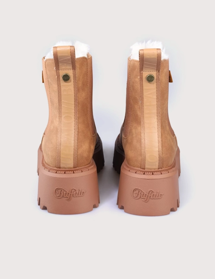 BUFFALO Bottines Chelsea Femme Aspen Cognac - 3