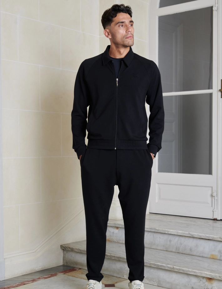 HBT COTON TOUCH | Tencel Milano Sunny Blouson Noir Homme - 5