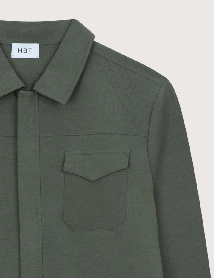 HBT Heritage Canvas Tech | Pilot Veste Homme Kaki - 5