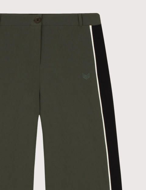 HBT Taylor Chic 3w | Klea Pantalon Large Femme Kaki - 7