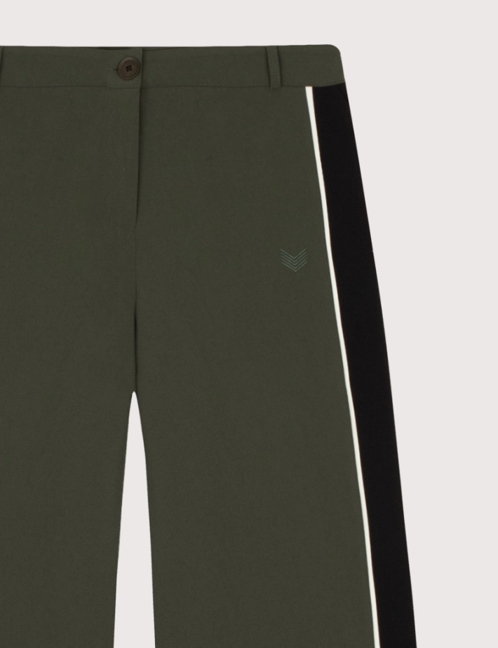 HBT Taylor Chic 3w | Klea Pantalon Large Femme Kaki - 7