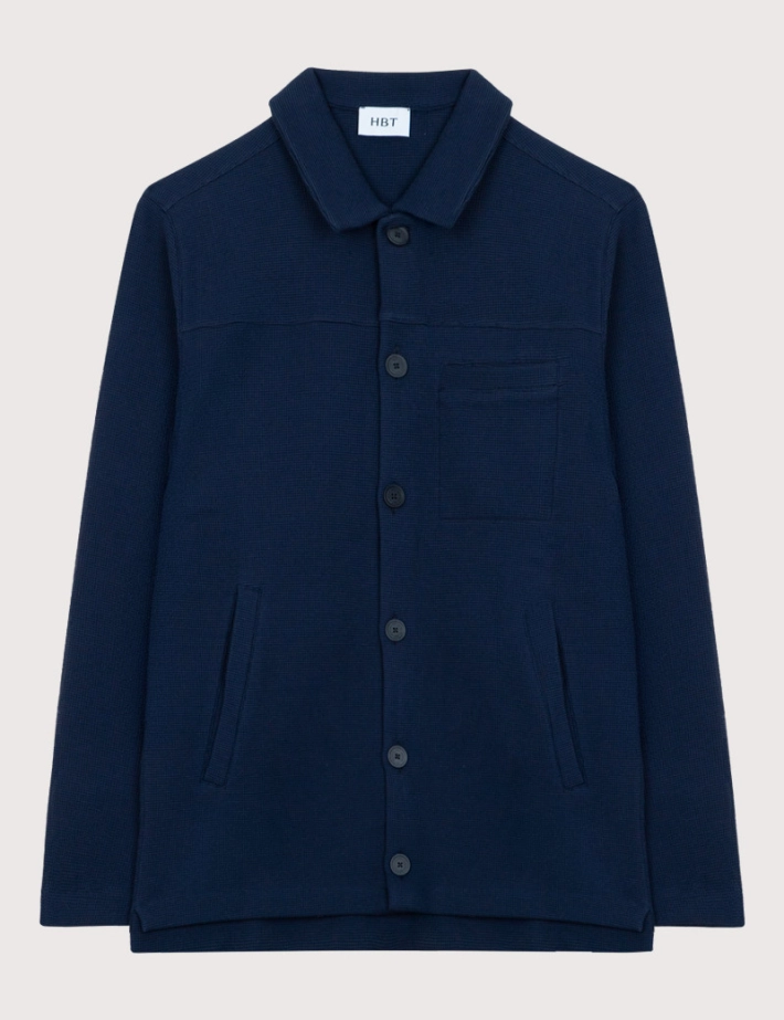 HBT Heritage Winter Waffle | Driss Veste Homme Marine - 2
